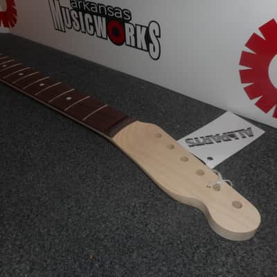 Allparts Fender Licensed Maple "C" Profile Neck For Tele, Rosewood Fingerboard - #TRO-C image 2