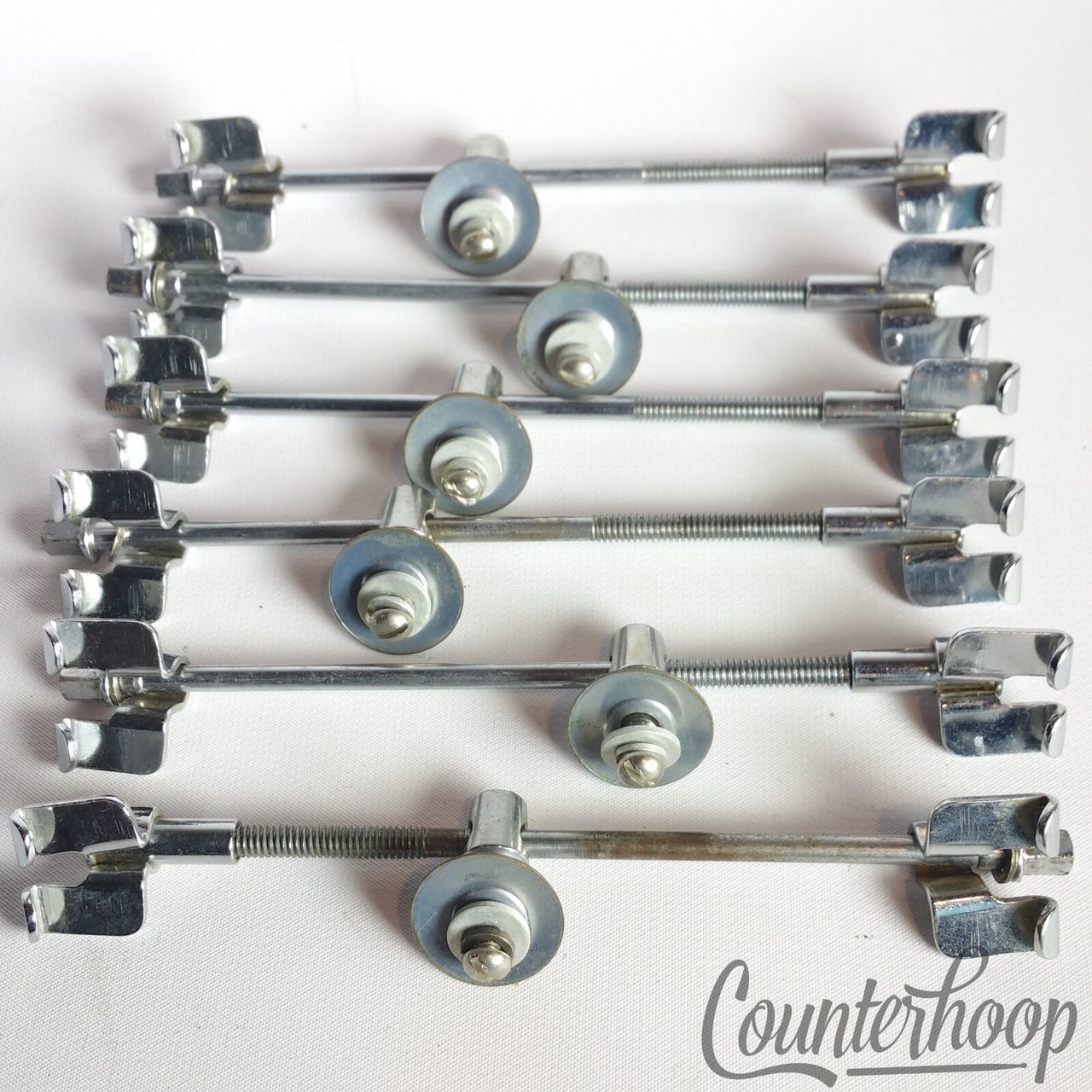 Rogers Banner Model Snare Drum Tension T-Rods+Clips/Claws Vintage 60s Cleveland — main photograph
