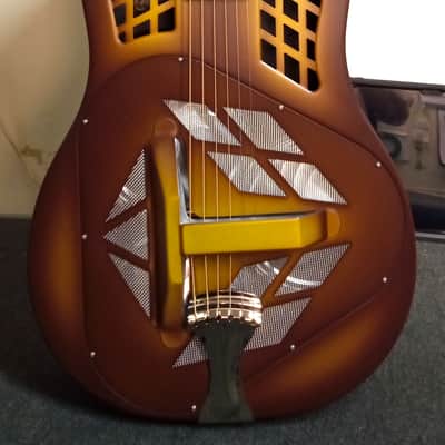 National Reso-Phonic Triolian W-Series TRICONE 2024 Walnut Burst, Steel Body - IN STOCK NOW! image 3