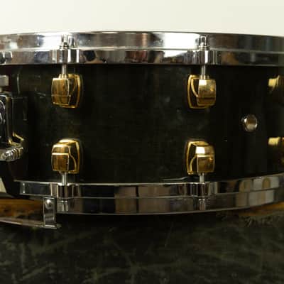 Yamaha 5.5x14 Maple Custom Ebony Lacquer Snare Drum image 5