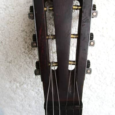 Stella Parlor Guitar, 1900's, Jersey City N.J. Restored, "Bluesmobile", Case image 4