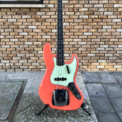 Hollowtone Coral Pink Jazz Bass image 5