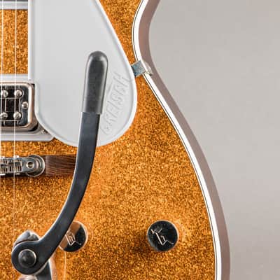 Gretsch G6129T-89 Vintage Select '89 Sparkle Jet with Bigsby 2021, Gold Sparkle image 2