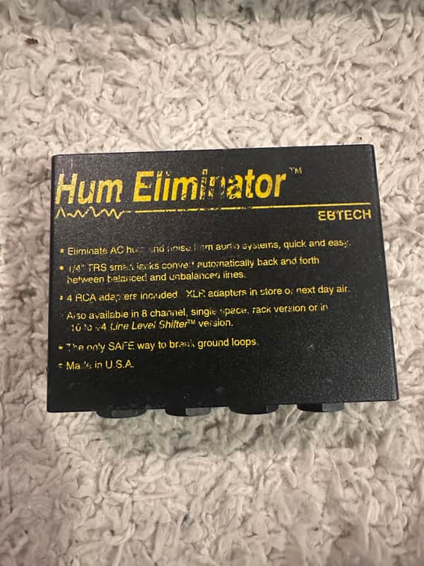 Ebtech HE-2 Dual-Channel Hum Eliminator 2010s - Black image 1