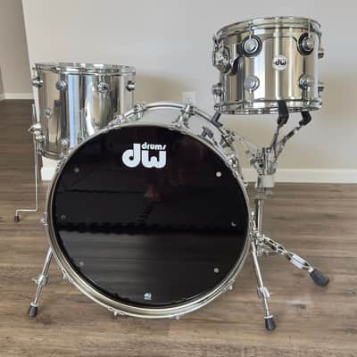 Rare DW Collector’s Series Stainless Steel 3-Piece Drum Set image 1