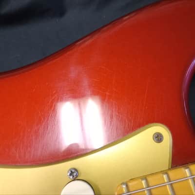 Fender 50th Anniversary American Deluxe Strat Candy Apple Red/Gold  2004 Red w/Gold Pickguard & Tweed Hardcase *** FREE SHIPPING *** image 15