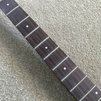 Maple Wood 4 String Bass Neck, 24 Frets Rosewood Fingerboard image 10