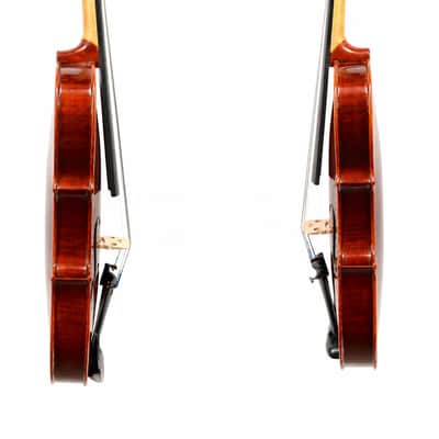 3/4 Handmade Strad Violin Outfit Italian Spruce European Flamed Maple Case & Bow image 3