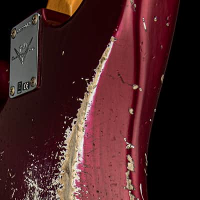 Fender Custom Shop 1966 Stratocaster SH Heavy Relic - Aged Midnight Wine #88062 image 13