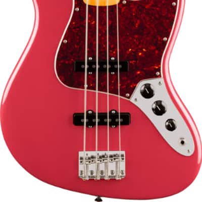 Fender American Professional Classic Jazz Electric Bass. Maple Fingerboard, Faded Dakota Red image 5