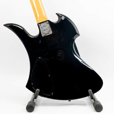 1990s BC Rich Mockingbird Bass – Active Electronics – Black image 2
