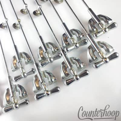 Rogers 8x Bass Drum x14" Deep Bow-Tie Single-Tension T-Rods+Claws+Eyelet Lugs+HW image 4