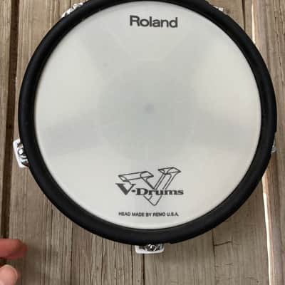 Roland PD-80 V-Pad 8" Single Zone Mesh Drum Pad 2010s - White electric drum set trigger pad image 2