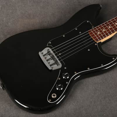 Fender Musicmaster Electric Guitar - 1978 - Black - 2nd Hand image 11