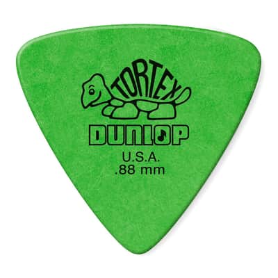 Dunlop .88MM Tortex Triangle Pick 6-Pack, Green image 2