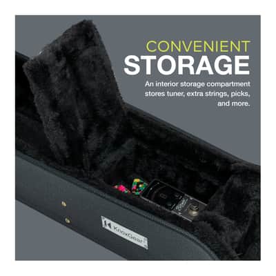 Knox Gear KN-GC02 40-Inch Hard Shell Acoustic Concert Guitar Case image 5