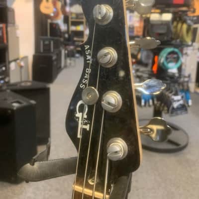 G&L ASAT Bass Left Handed Black Swirl Rare image 11