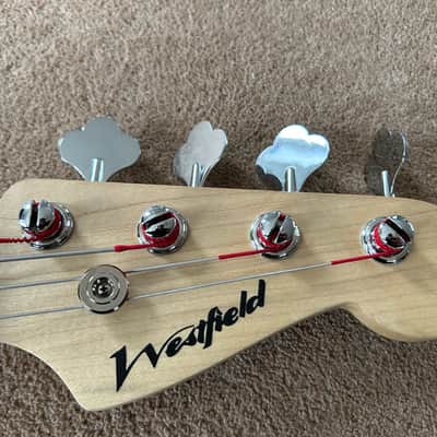 Westfield P bass guitar Recent  - Sunburst stunning 4 string bass image 5