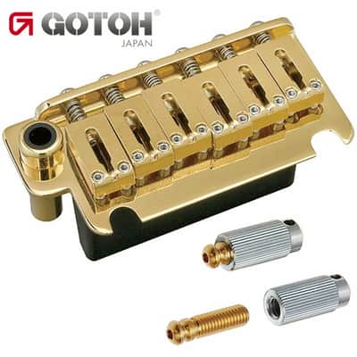 NEW Gotoh 510T-FE1 Non-locking 2 Point Tremolo Bridge w/ Hardware - GOLD