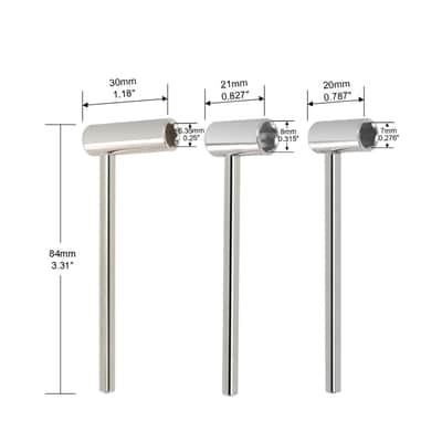 3-Piece Guitar Truss Rod Wrench Set – Hex Box Spanner Luthier Neck Adjustment Tool image 3