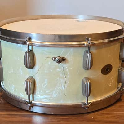 Slingerland Radio King 1951 - White Marine Pearl image 8