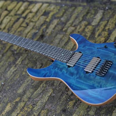 Mayones Aquila Elite S7 Baritone - Infinite Blue Gloss image 7