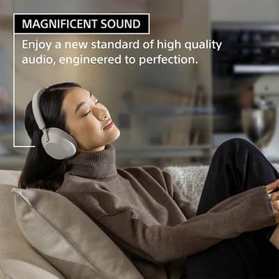 Sony WH-1000XM5 Wireless Noise Canceling Headphones, Black w/ 2YR Warranty Bundle image 10