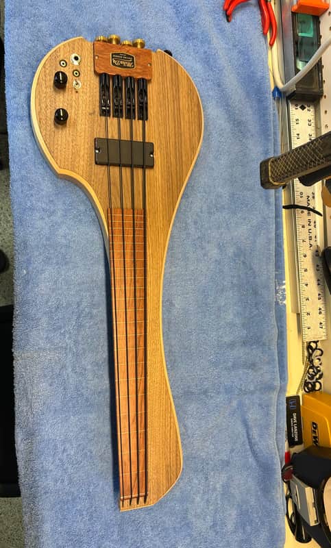 MihaDo Custom Fretless Travel Bass – 22” Scale – Handmade – Includes Spare Electronics image 1