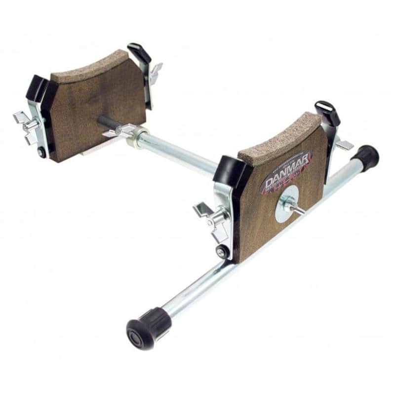 Danmar Floor Tom to Kick Conversion Riser Natural Wood image 1