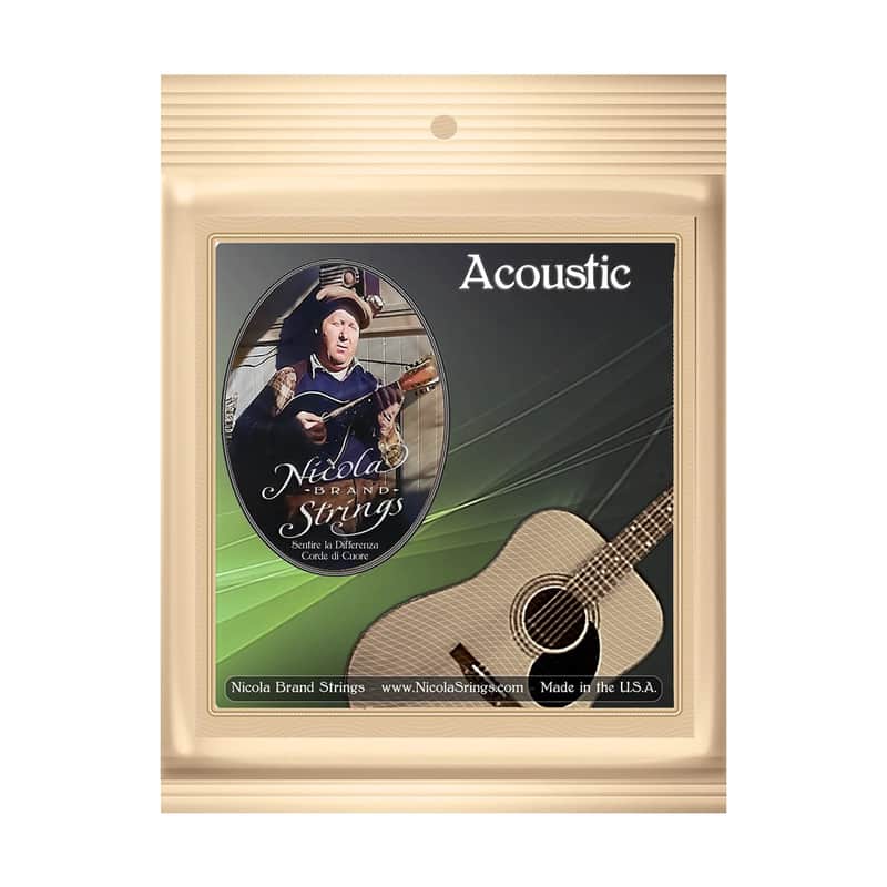 Nicola NIC30 Phosphor Bronze Acoustic Guitar Strings - Light (.012-.052) image 1