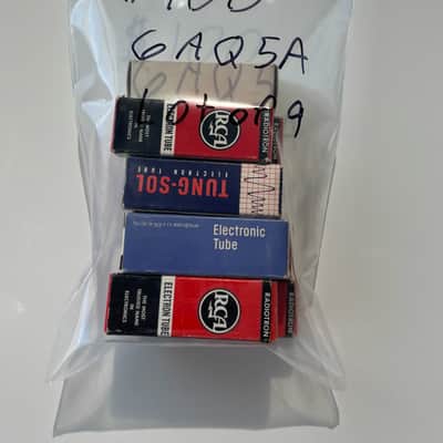 Lot of (9) USA made 6AQ5A Circa-1960s-Glass Vacuum Tube image 3