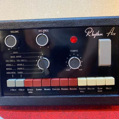 1970 Ace Tone FR-6 Rhythm Ace in rare black tolex. image 9