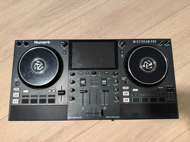Numark Mixstream Pro+ 2-Channel Standalone Streaming DJ Console 2023 - Present - Black image 1
