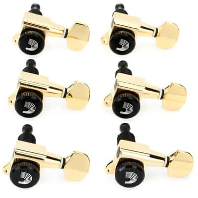 D'Addario Auto-Trim Locking Tuning Machine Set - Gold Bild 2