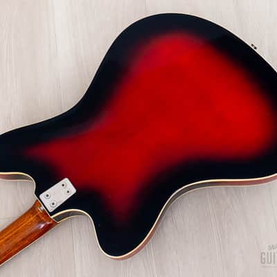 1966 Framus Television 5/118-54T Vintage Guitar Red Sunburst, 100% Original w/ Case image 17