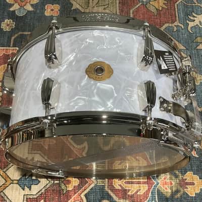 Slingerland Radio King 7” x 14" Solid Maple Snare - White Marine Pearl image 1