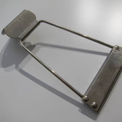 Harmony & Silvertone Archtop & Flat Top Guitar Tailpiece Authentic Vintage Part Circa-1950s-1960s-Nickel Silver image 2