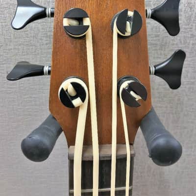 Ohana BKB-22E Acoustic Electric 4-String Solid Spruce Top Ukulele Bass - Blem image 3