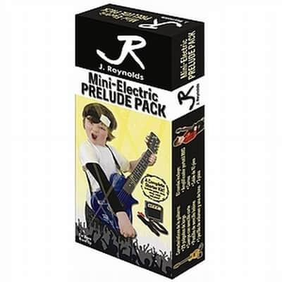 J. Reynolds JRPKLPSBL Single Cutaway Les Paul Body Style Kids 1/2 Size Mini Electric Guitar Package image 4