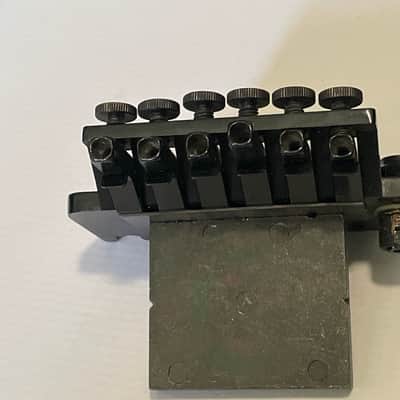 1980's Kramer Model Guitars Black Floyd Rose II Licensed Tremolo Guitar Bridge image 6