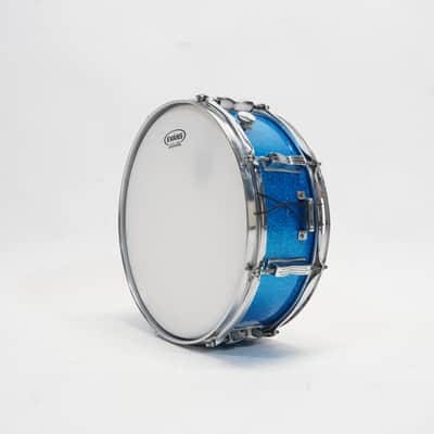 LUDWIG  CLASSIC JAZZ FESTIVAL 14"X5" SNARE DRUM 1970s - Blue Sparkle image 7