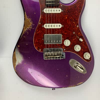 LsL Instruments Saticoy 22 Classic S Purple Sparkle Heavy Age Relic HSS - Brand New with case image 2