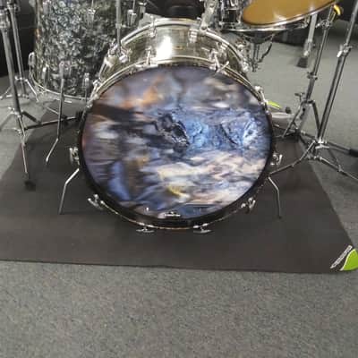 Vintage Pre-Serial Ludwig Black Diamond 3 Piece with Ludwig soft cases image 4