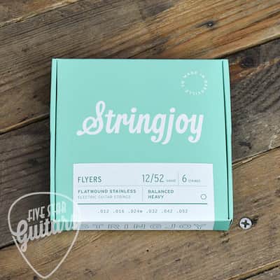 Stringjoy Flyers 12-52 Balanced Heavy Gauge - Flatwound Stainless Electric Guitar Strings image 3