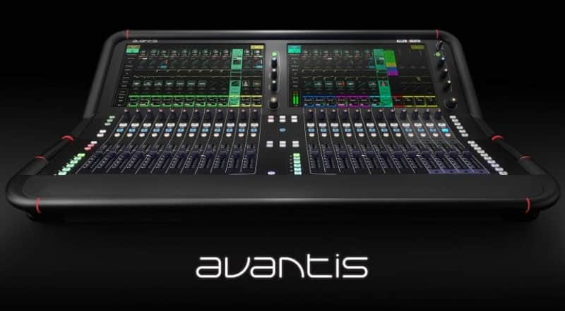 Allen & Heath Avantis 64 Channel Digital Mixing Console 2025 Black image 1