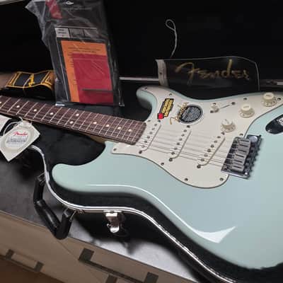 2001 Fender American Stratocaster BRAND NEW TIME CAPSULE Daphne Sonic Blue Custom Color FSR Special Limited Edition Run USA Standard Strat Electric Guitar NEVER PLAYED CASE QUEEN image 2