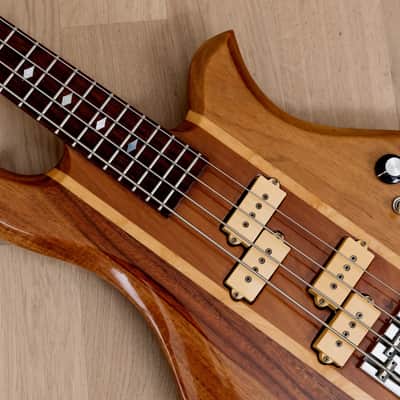 1980 B.C. Rich Eagle Bass, Koa Neck Through Vintage USA-Made Bass w/ Case image 7