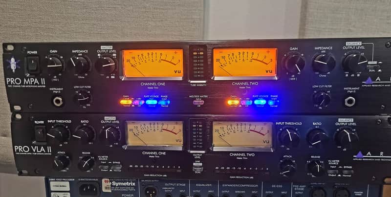ART Pro MPA II Rackmount 2-Channel Microphone Preamp 2009 - Present - Black image 1