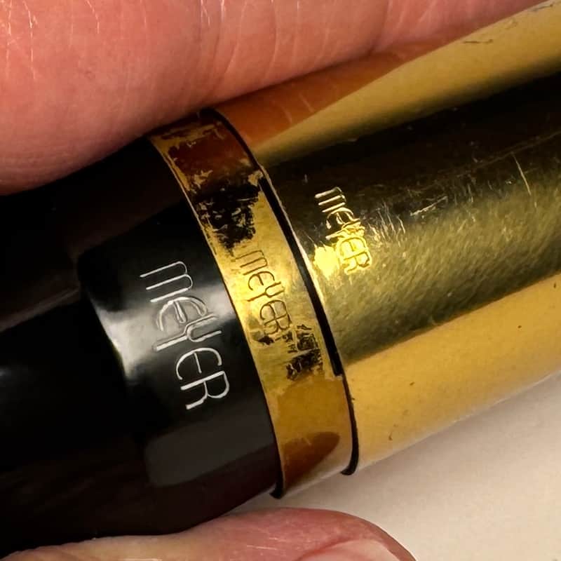 Meyer New York USA 5 LARGE Chamber Baritone Sax Mouthpiece 1960/70s - Hard Rubber image 1