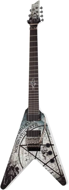 SCHECTER E-Gitarre, Signature Randy Weitzel V-7 FR, Ouija image 1